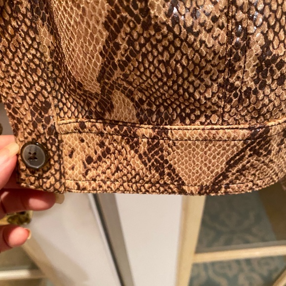 Anthropologie Reptile Print Women's Jacket🤎 - Picture 6 of 9